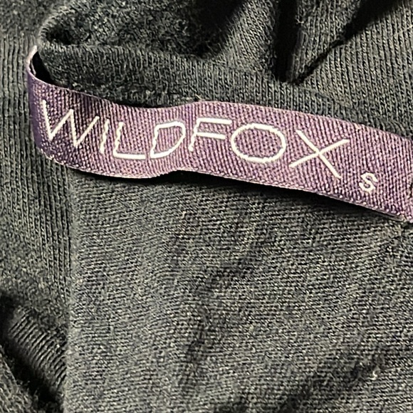 Wild Fox Racer Back Black Tank Top Multiple Sizes - Picture 8 of 10